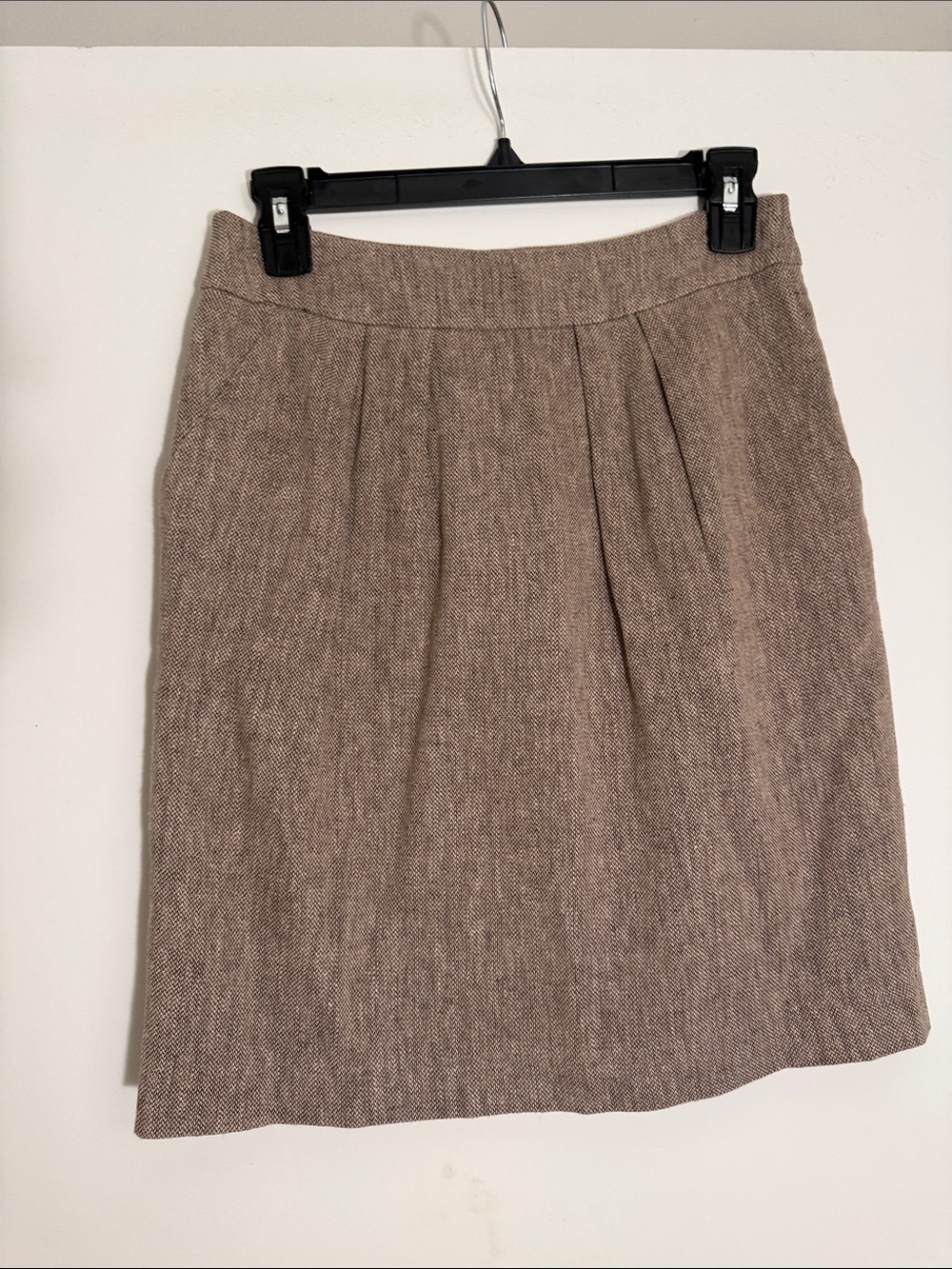 Tabitha Taupe Herringbone Pencil Skirt size 2